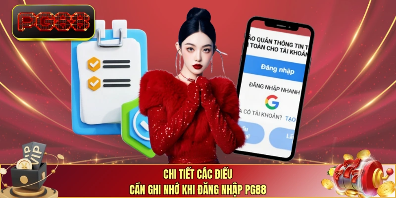 Chi tiết các điều cần ghi nhớ khi đăng nhập PG88