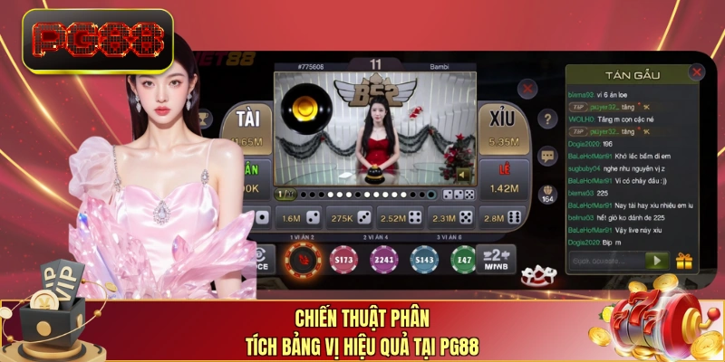 Chiến thuật phân tích bảng vị hiệu quả tại PG88