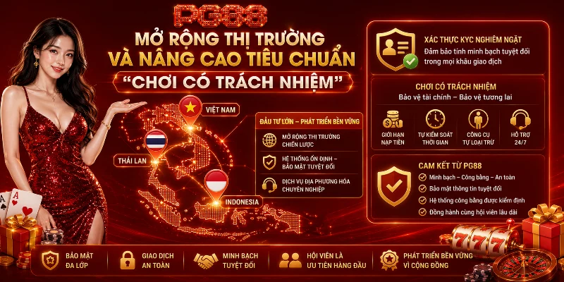 PG88 mở rộng quy mô hoạt động với cam kết chơi an toàn